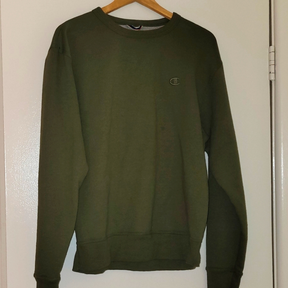 Champion Olive Green Crewneck Sweatshirt